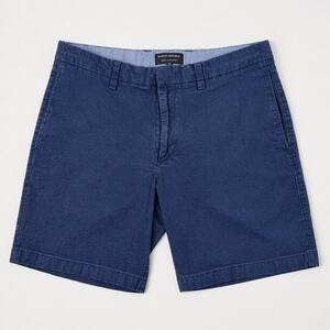 Banana Republic Aiden Club Shorts Mens 33 Navy Blue Textured Stretch 457790-00